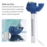 Cartoon Animal Shaped Floating Thermometer for Swimming Pools Sauna Spa Accessories Blue