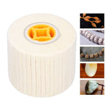 Wool Felt Wire Drawing Wheel Buffing Wheel Parts for Stainless Steel Polishing 120x100mm - Extra Image