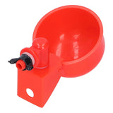 2pcs Automatic Chicken Water Cup Red Plastic Drinking Bowl for Poultry Pigeon Bird - Extra Image