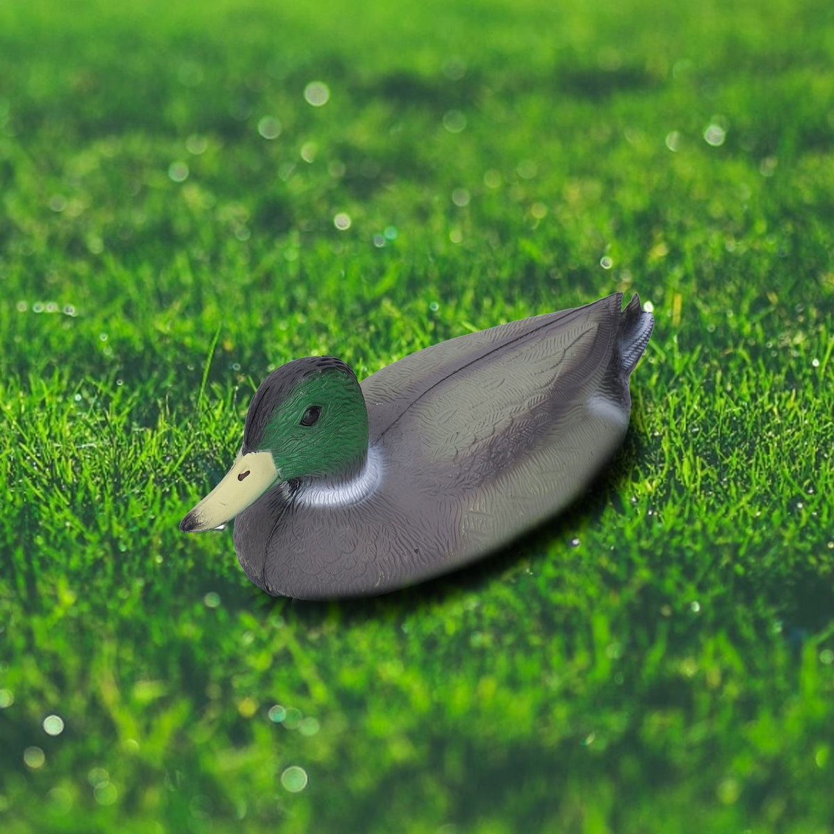 Plastic Duck Outdoor Simulation Floating Decoying Duck Garden Decorations 34.5x13cm
