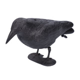 Simulation Plastic Crow Statue Hunting Bait Decoys Tool for Outdoor Garden Decoration - Front View