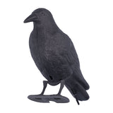 Simulation Plastic Crow Statue Hunting Bait Decoys Tool for Outdoor Garden Decoration - Low Angle