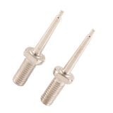 2Pcs Ear Tag Needle Stainless Steel Ear Tag Applicator Pliers Pin Nail for Cattle Pigs Sheep - 45-Degree Angle