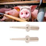2Pcs Ear Tag Needle Stainless Steel Ear Tag Applicator Pliers Pin Nail for Cattle Pigs Sheep