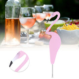 Beautiful Bird Shape Ornament Figurine for Outdoor Yard Art Patio Backyard DecorationLight Pink - Extra Image