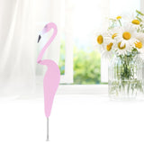 Beautiful Bird Shape Ornament Figurine for Outdoor Yard Art Patio Backyard DecorationLight Pink