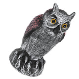 Fake Simulation Owl Statue Decoration Outdoor Garden Plastic Repeller Hunting Decoy1020‑1 - Low Angle