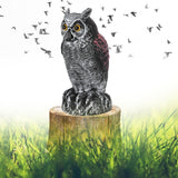 Fake Simulation Owl Statue Decoration Outdoor Garden Plastic Repeller Hunting Decoy1020‑1 - Extra Image
