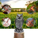 Fake Simulation Owl Statue Decoration Outdoor Garden Plastic Repeller Hunting Decoy1020‑1
