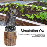 Fake Simulation Owl Statue Decoration Outdoor Garden Plastic Repeller Hunting Decoy1020‑1