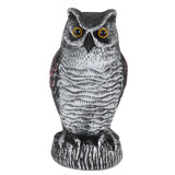 Fake Simulation Owl Statue Decoration Outdoor Garden Plastic Repeller Hunting Decoy1021‑1
