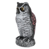 Fake Simulation Owl Statue Decoration Outdoor Garden Plastic Repeller Hunting Decoy1021‑1 - Front View