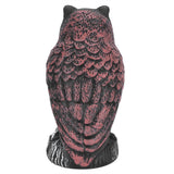 Fake Simulation Owl Statue Decoration Outdoor Garden Plastic Repeller Hunting Decoy1021‑1 - Low Angle