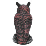 Fake Simulation Owl Statue Decoration Outdoor Garden Plastic Repeller Hunting Decoy1023‑1 - Low Angle