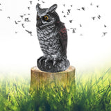 Fake Simulation Owl Statue Decoration Outdoor Garden Plastic Repeller Hunting Decoy1023‑1