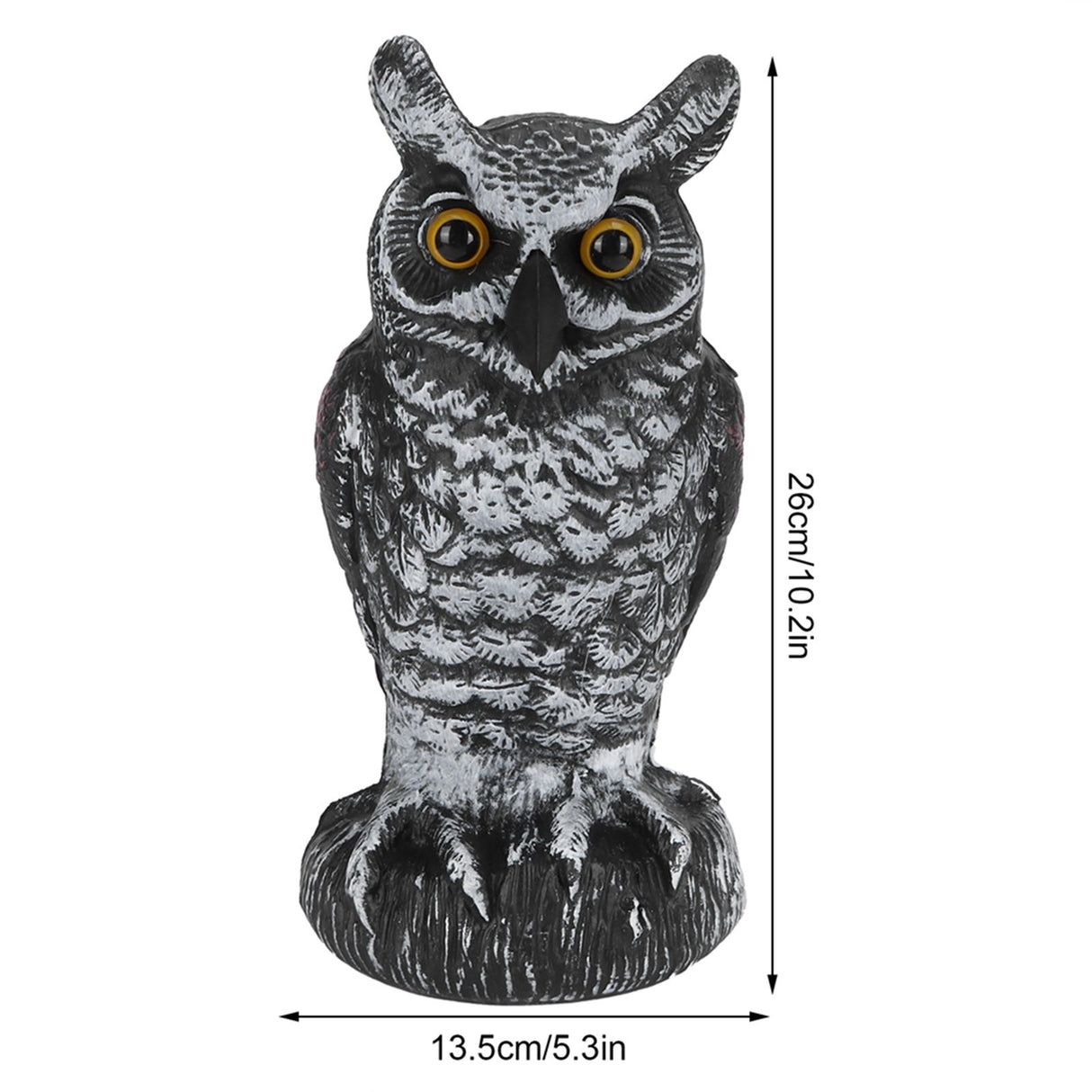 Fake Simulation Owl Statue Decoration Outdoor Garden Plastic Repeller Hunting Decoy1023‑1