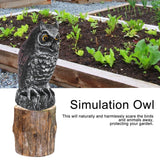 Fake Simulation Owl Statue Decoration Outdoor Garden Plastic Repeller Hunting Decoy1023‑1