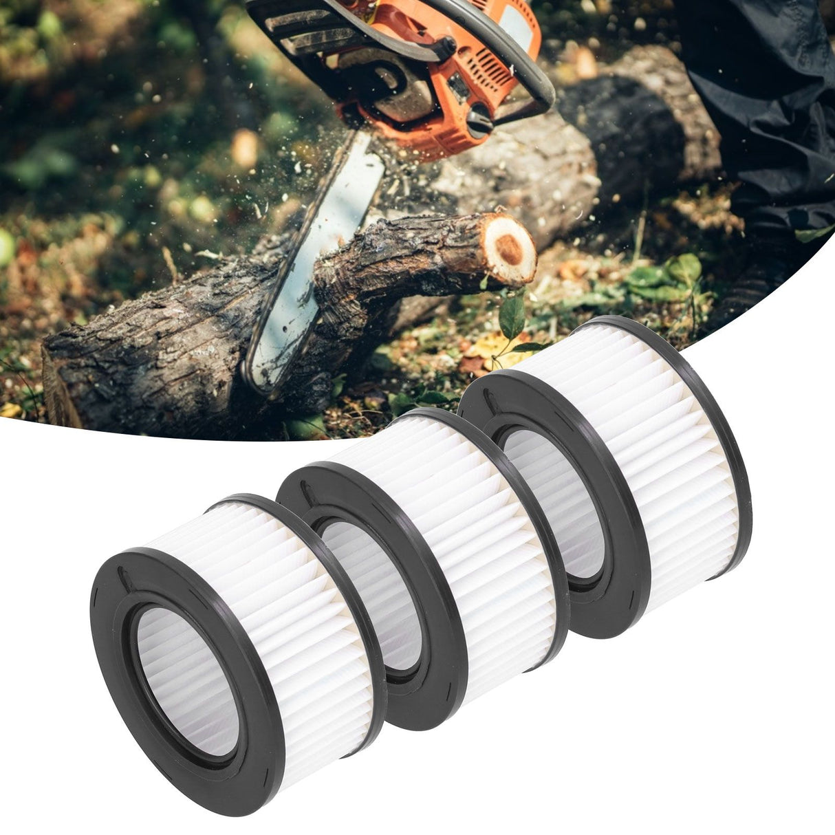 3Pcs Air Filter Fit for Stihl MS251 MS261 MS271 MS291 MS311 MS381 MS391 Chainsaw