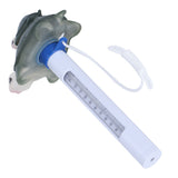Pool Thermometer with String Cartoon Shaped Temperature Meter for SPA Hot Tub Pond - Close-Up Angle