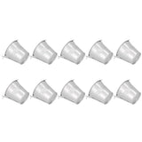10PCS Flower Pot Mini Succulent Plant Pot Small Metal Bucket for Indoor Outdoor DecorSilver 4x5.5x6cm - Low Angle