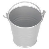10PCS Flower Pot Mini Succulent Plant Pot Small Metal Bucket for Indoor Outdoor DecorSilver 4x5.5x6cm