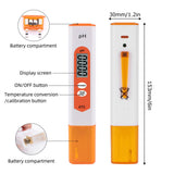 Portable PH Tester Aquaculture Fish Tank Water Quality Analyzer with Temperature Display