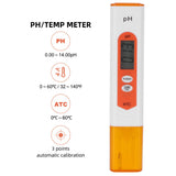 Portable PH Tester Aquaculture Fish Tank Water Quality Analyzer with Temperature Display