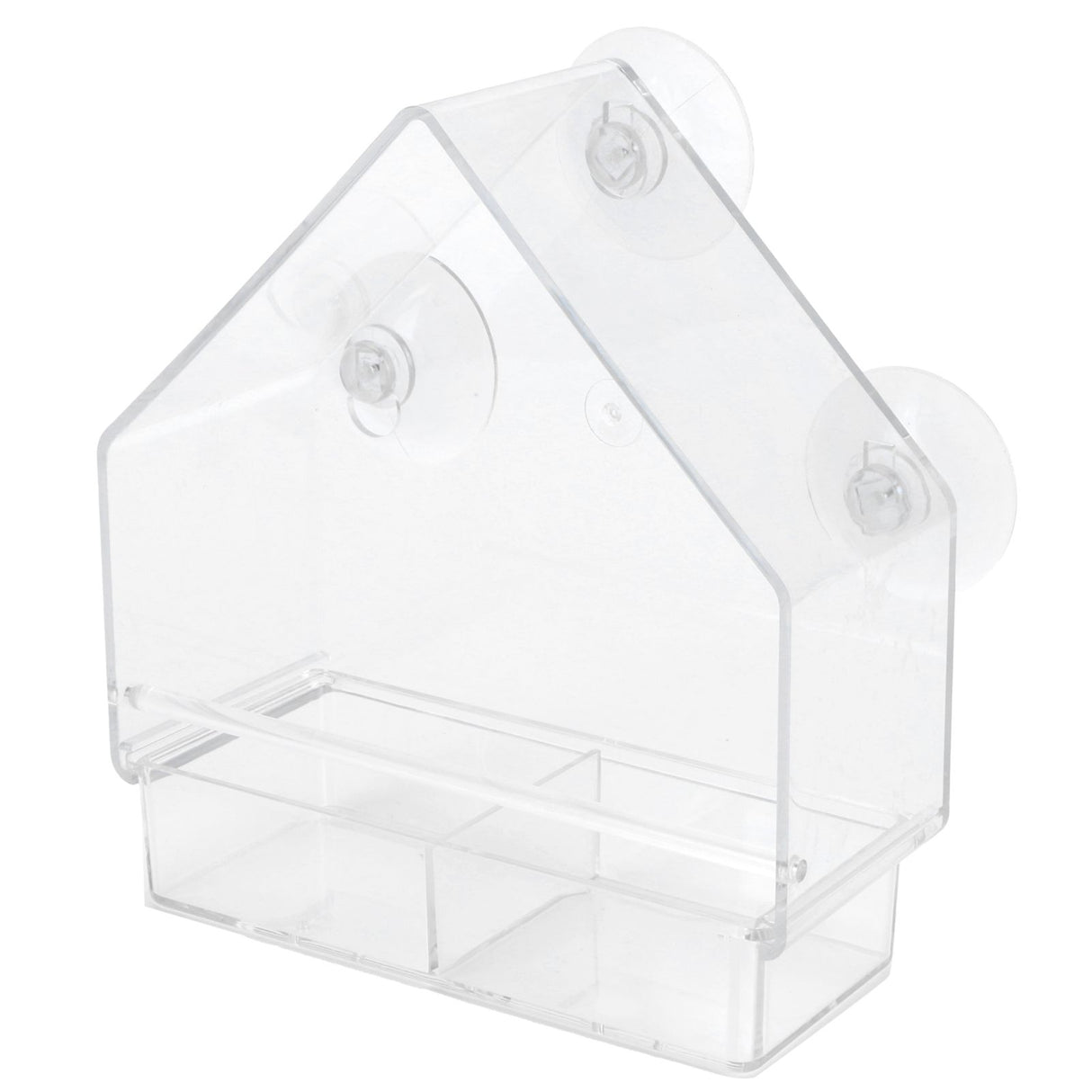 Indoor Outdoor Hanging Bird Feeder PS Transparent Bird Feeding Tool for Feeding Small Birds
