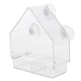 Indoor Outdoor Hanging Bird Feeder PS Transparent Bird Feeding Tool for Feeding Small Birds - Side View