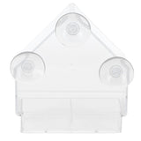 Indoor Outdoor Hanging Bird Feeder PS Transparent Bird Feeding Tool for Feeding Small Birds - 45-Degree Angle