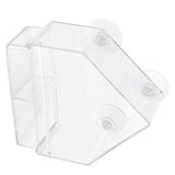 Indoor Outdoor Hanging Bird Feeder PS Transparent Bird Feeding Tool for Feeding Small Birds - Rear View