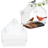 Indoor Outdoor Hanging Bird Feeder PS Transparent Bird Feeding Tool for Feeding Small Birds - Extra Image