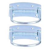 2Pcs Beehive Handle Thicken Stainless Steel Handles for Beehive Box Beekeeping Supply - Front View