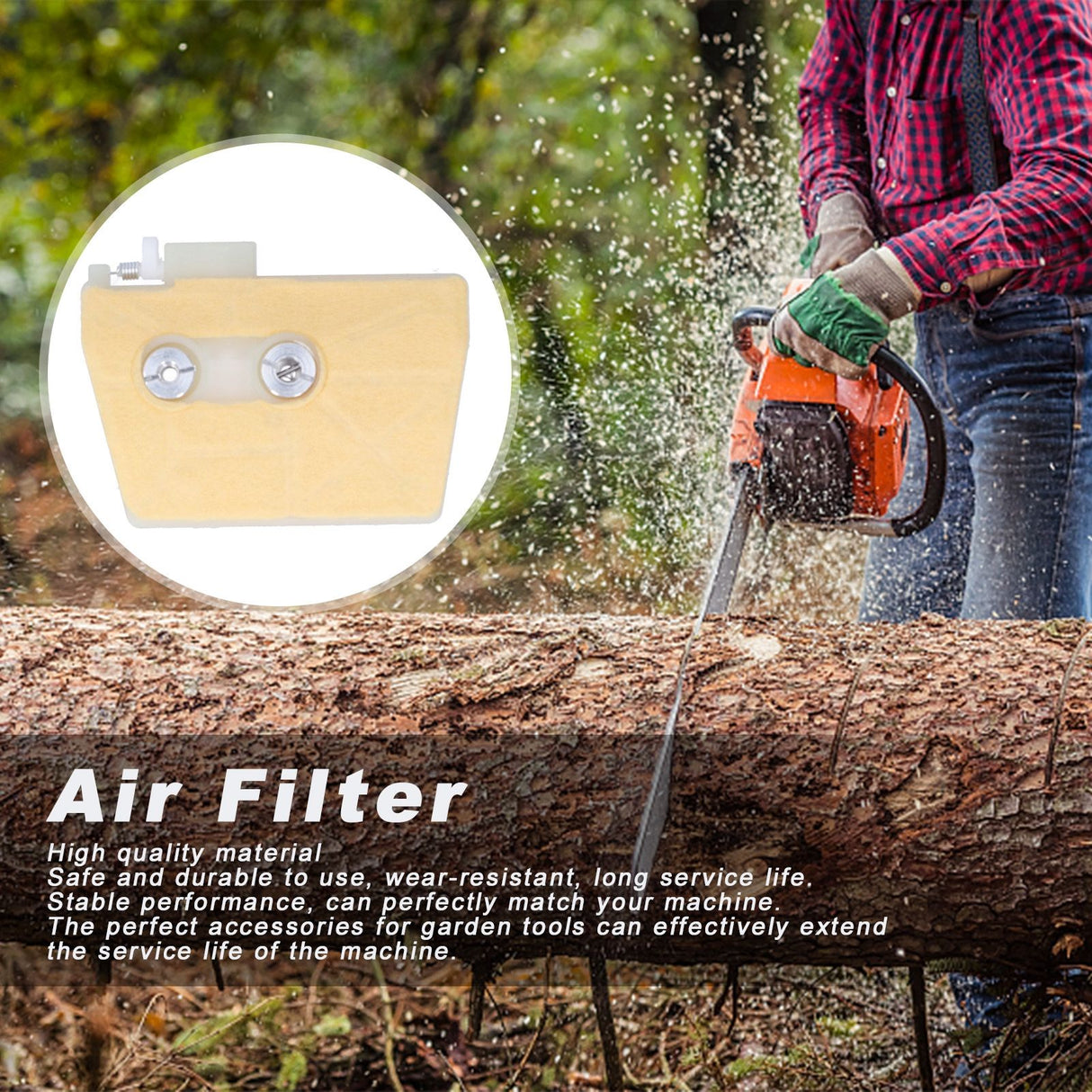 Air Filter Replacement Fit for Stihl 038/038 SUPER/038 MAGNUM/MS380/MS381 Chainsaw Parts