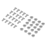 20 Set 304 Stainless Steel M6 Screws with Flange Nut Fasteners Hardware Greenhouse Supplies