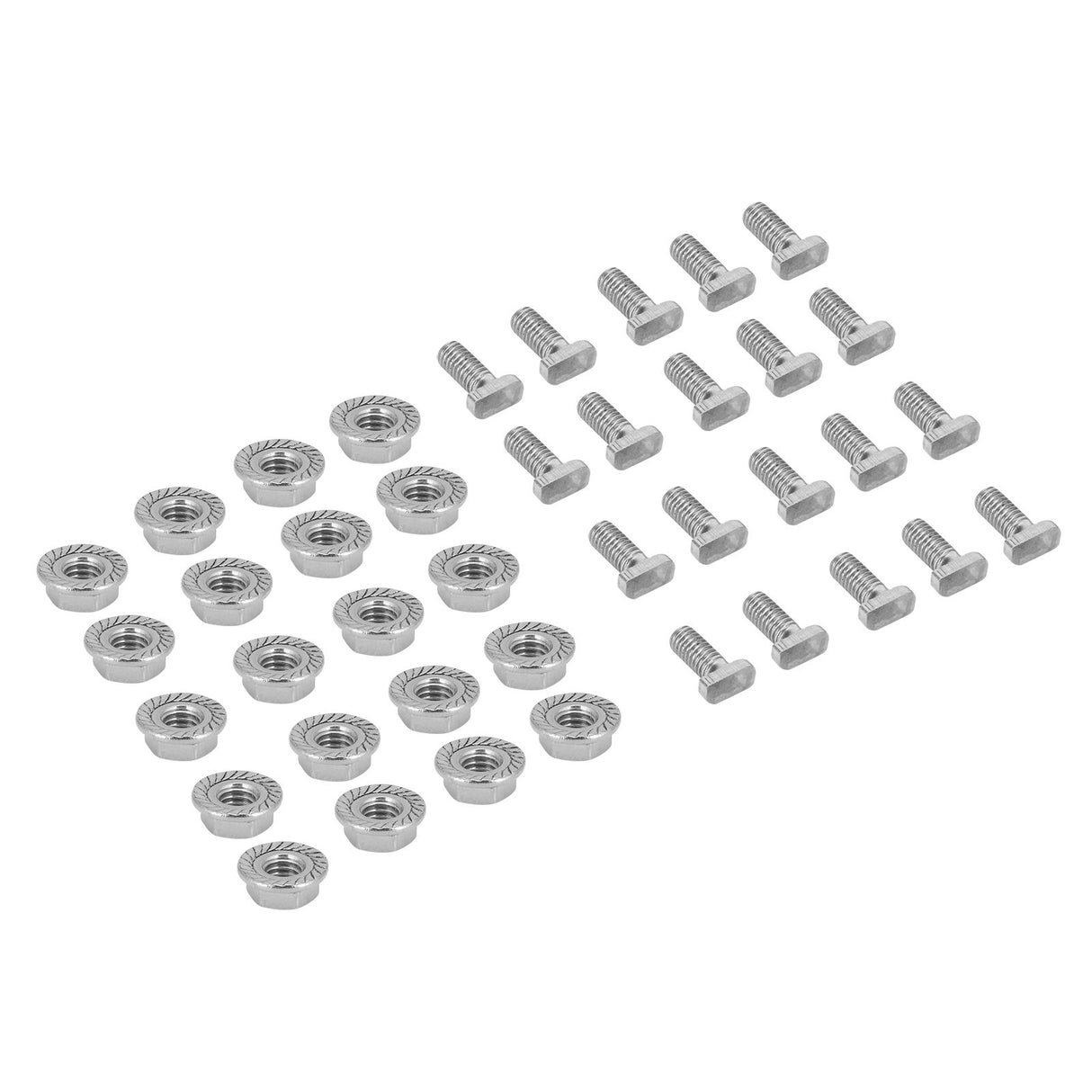 20 Set 304 Stainless Steel M6 Screws with Flange Nut Fasteners Hardware Greenhouse Supplies