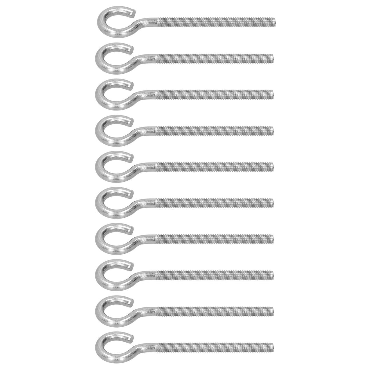 10Pcs M6 Ring Bolt 304 Stainless Steel Sunshade Net Thread Ring Screw Hook Greenhouse Supplies