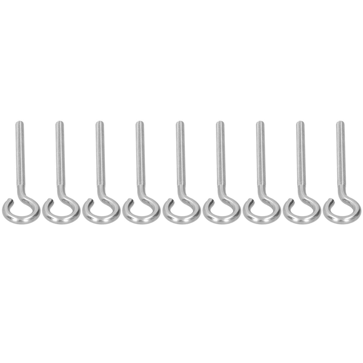 10Pcs M6 Ring Bolt 304 Stainless Steel Sunshade Net Thread Ring Screw Hook Greenhouse Supplies