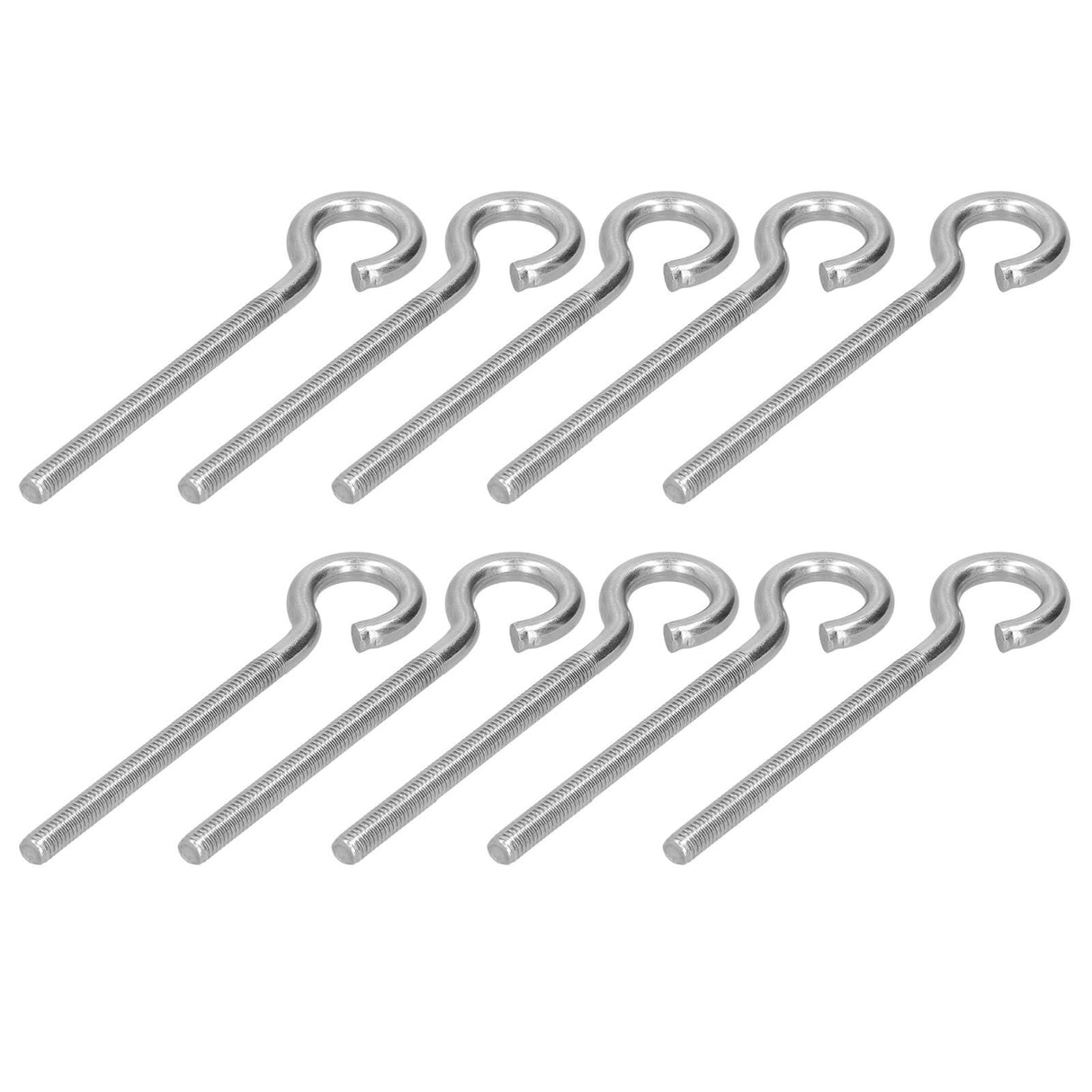 10Pcs M6 Ring Bolt 304 Stainless Steel Sunshade Net Thread Ring Screw Hook Greenhouse Supplies