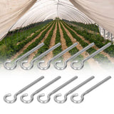 10Pcs M6 Ring Bolt 304 Stainless Steel Sunshade Net Thread Ring Screw Hook Greenhouse Supplies - Extra Image