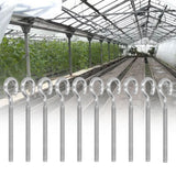 10Pcs M6 Ring Bolt 304 Stainless Steel Sunshade Net Thread Ring Screw Hook Greenhouse Supplies - Extra Image
