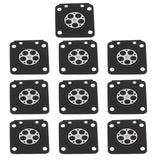10Pcs/Set Carburetor Diaphragm Gaskets Fit for ZAMA Chainsaw MS210 MS230 MS2500 - 45-Degree Angle