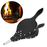 Fireplace Bellows Manual Wooden Blower for Indoor Outdoor Camping Barbecues Fireplaces