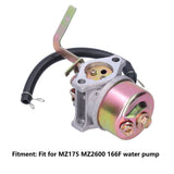Carburetor Carb Replacement Aluminum Fit for MZ175 MZ2600 166F Motor Water Pump - Extra Image