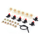 Gas Tank Shut Off Valve Clamp Fuel Filter Fuel Line Kit Lawn Mower Brush Cutter Accessory - Front View