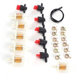 Gas Tank Shut Off Valve Clamp Fuel Filter Fuel Line Kit Lawn Mower Brush Cutter Accessory