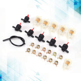 Gas Tank Shut Off Valve Clamp Fuel Filter Fuel Line Kit Lawn Mower Brush Cutter Accessory - Extra Image