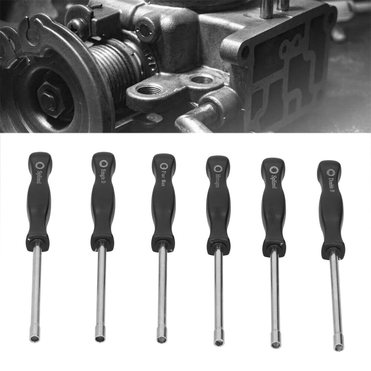 6PCS/Set Carburetor Adjustment Tool Kit Carburetor Adjustment Screwdriver Garden Tool