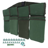Gardening Tools Set Green Waist Bag Plant Support Clips Adjustable Cable Ties Kit - Low Angle