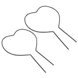 2pcs Vine Plant Support Wire Iron Garden Trellis Potted Climbing Plants Holder Rack - Low Angle